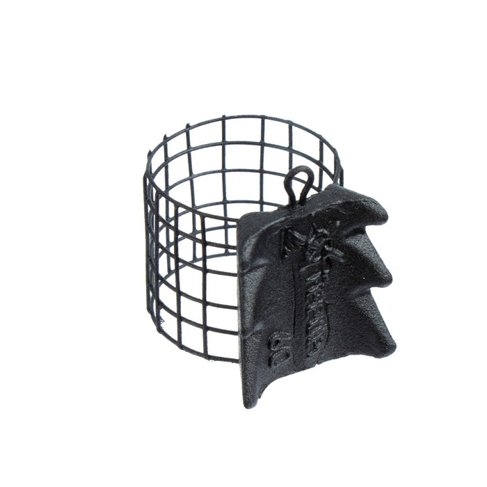 фото Груз-кормушка металлическая x-feeder me alligator m grid, цвет matt black, 60 г, 28 мл