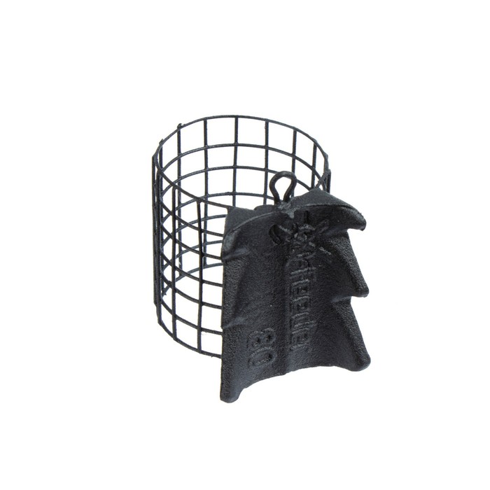 фото Груз-кормушка металлическая x-feeder me alligator m grid, цвет matt black, 80 г, 35 мл