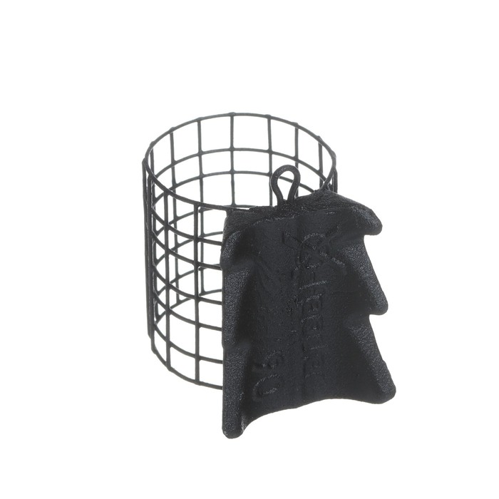 фото Груз-кормушка металлическая x-feeder me alligator m grid, цвет matt black, 90 г, 35 мл