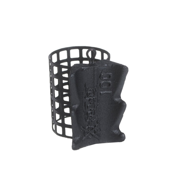 фото Груз-кормушка металлическая x-feeder me grip m perfo, цвет matt black, 100 г, 40 мл