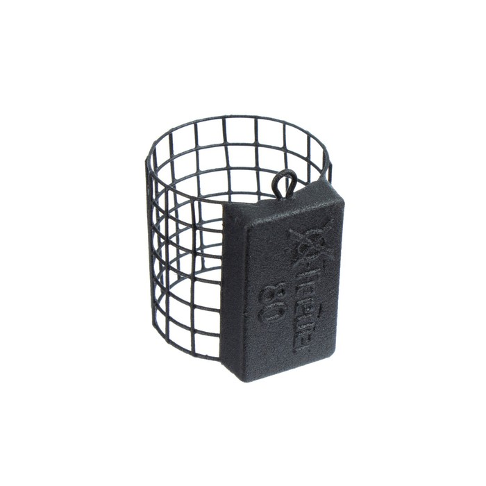 фото Груз-кормушка металлическая x-feeder me classic m grid, цвет matt black, 80 г, 35 мл