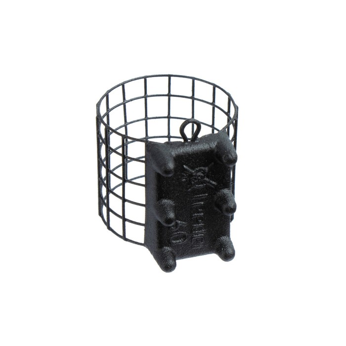 фото Груз-кормушка металлическая x-feeder me grunt m grid, цвет matt black, 60 г, 28 мл