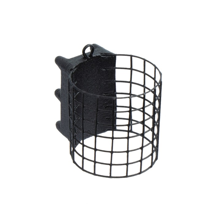 

Груз-кормушка металлическая X-FEEDER ME GRUNT M GRID, цвет Matt Black, 100 г, 35 мл