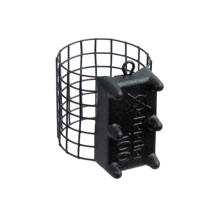 фото Груз-кормушка металлическая x-feeder me grunt m grid, цвет matt black, 100 г, 35 мл