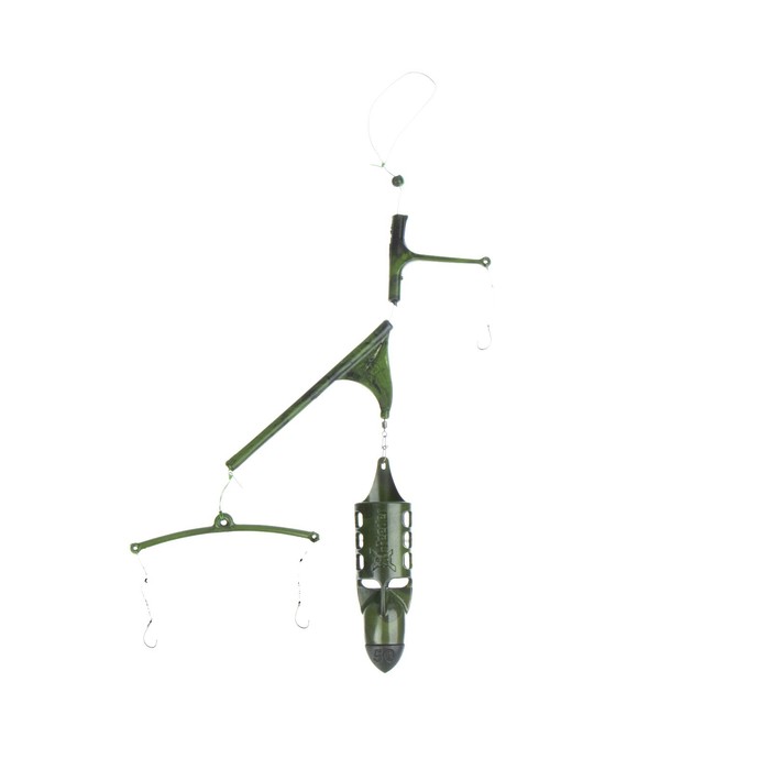 Монтаж фидерный донный X-FEEDER SHARK, кормушка BULLET FLYING-2, 50 г