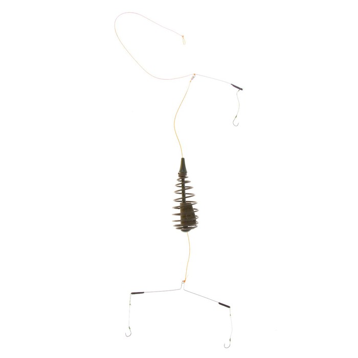 

Монтаж донный X-FEEDER SPRING, 1 кормушка, 3 крючка, 60 г