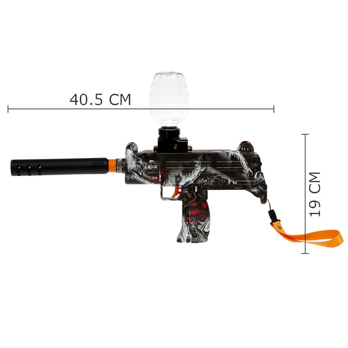фото Автомат «узи», стреляет гелевыми пулями, работает от аккумулятора, микс