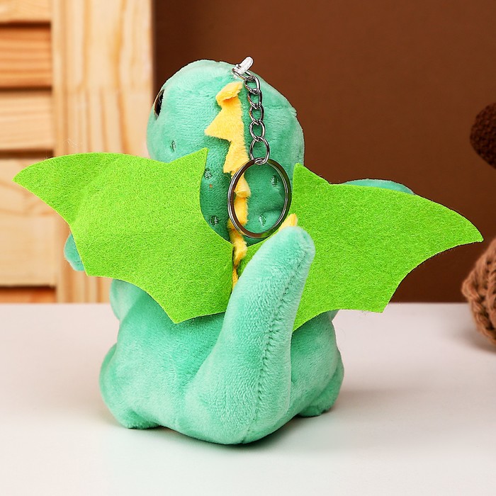 фото Мягкая игрушка «дракончик» на брелоке, 13 см, цвет микс