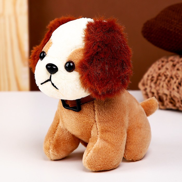 Мягкая игрушка «Собачка», на брелоке, 13 см, цвета МИКС мягкая игрушка тигр в шарфе 13 см на присоске цвета микс 1 шт
