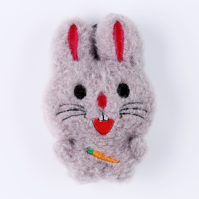 Мягкая игрушка «Зайка с морковкой» на брелоке, цвета МИКС мягкая игрушка кролик с морковкой на брелоке цвета микс