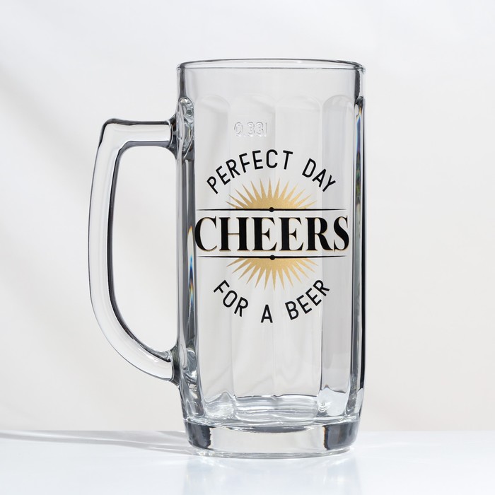 Кружка стеклянная для пива «Гамбург. Чирз», 330 мл, рисунок микс кружка для пива вероника 330 мл