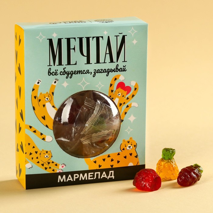 Мармелад «Мечтай», вкус: ананас, клубника, виноград, 100 г. мороженое предвкушение вишня ананас мармелад 180 г