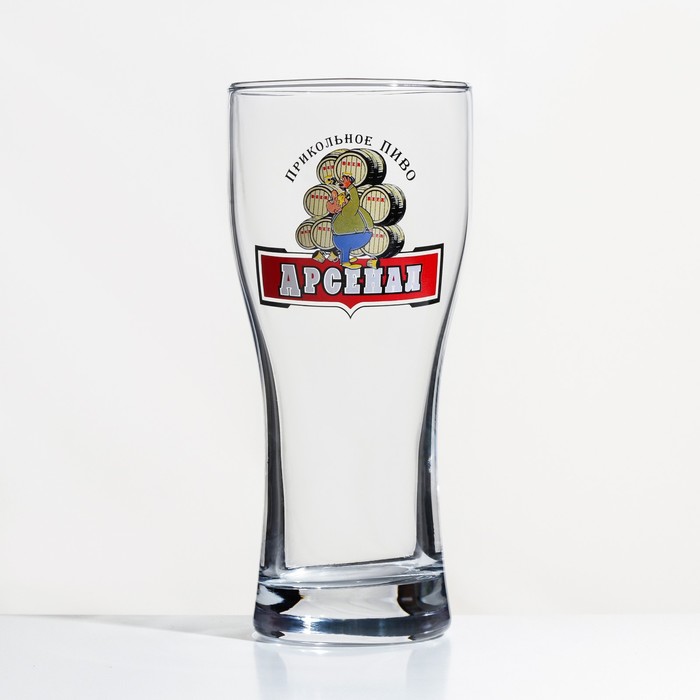 Бокал для пива «Прикольное пиво», стеклянный, 500 мл, микс цена и фото