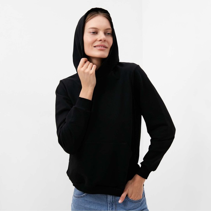 фото Толстовка женская, цвет чёрный, размер 52 tusi