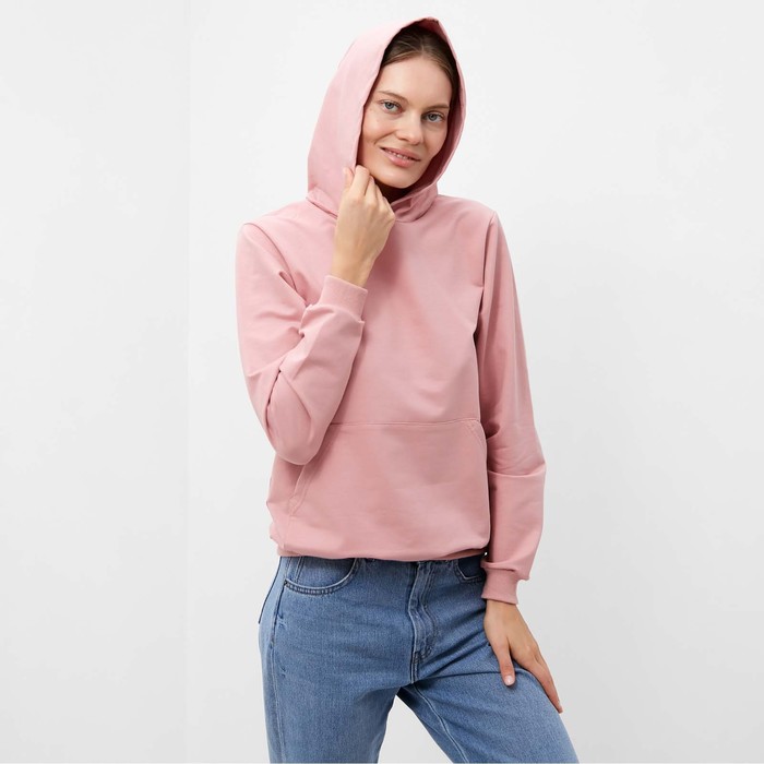 фото Толстовка женская, цвет пудровый, размер 50 tusi