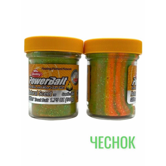 

Паста форелевая Berkley PowerBait, приманка, натуральный запах, чеснок, 50 гр