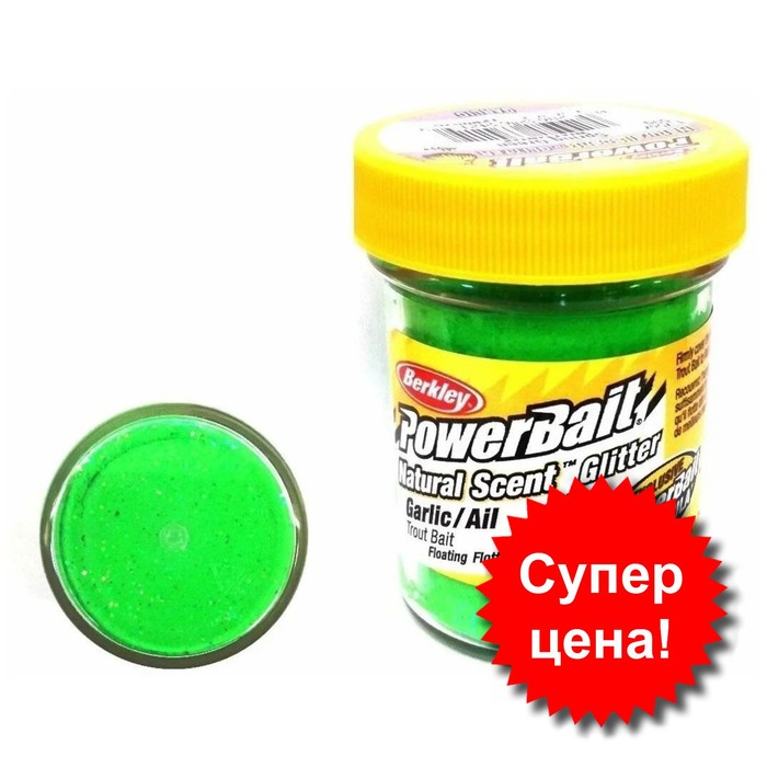 

Паста форелевая Berkley PowerBait, приманка, натуральный запах, чеснок, 50 гр