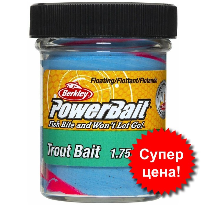 

Паста форелевая Berkley PowerBait, приманка, натуральный запах, эппл джек, 50 гр