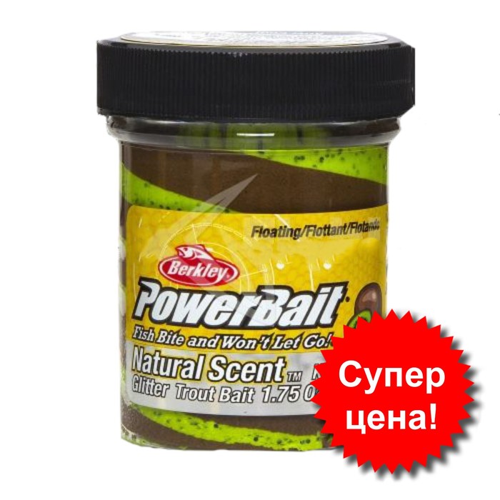 

Паста форелевая Berkley PowerBait Trout, приманка, холодное киви, 50 гр