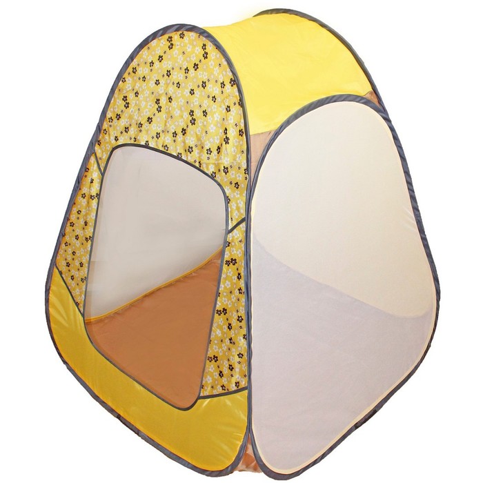 Палатка детская игровая «Радужный домик» 80 × 55 × 40 см, принт «Цветы на жёлтом»