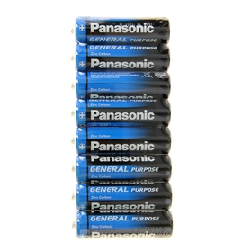 Батарейка солевая Panasonic General Purpose, AA, R6-8S, 1.5В, спайка, 8 шт. от Сима-ленд