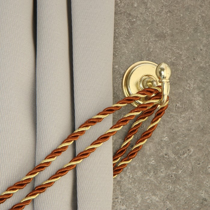 Крючок однорожковый для штор CAPPIO KC112, цвет золото, 2 шт крючок для штор inspire 30 мм цвет золото 2 шт