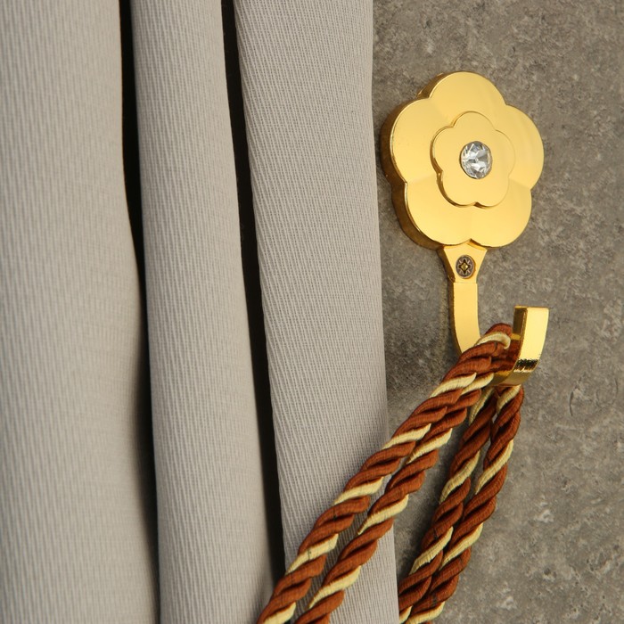 Крючок однорожковый для штор CAPPIO KC117, цвет золото, 2 шт крючок для штор inspire 30 мм цвет золото 2 шт