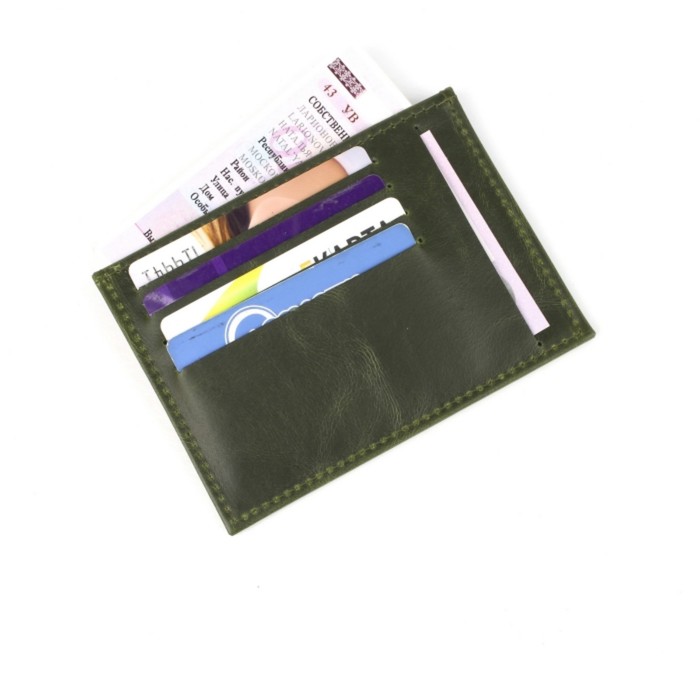 В207-205 Визитница В216,зеленый темный пулап - 205