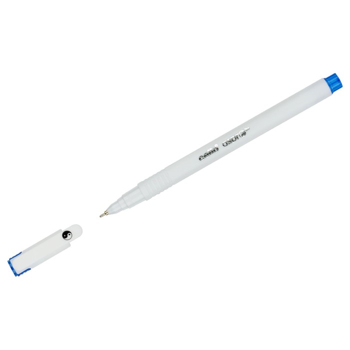 Ручка шариковая Cello Aspro игольчатый узел 0.7мм, синие чернила, матовый белый корпус