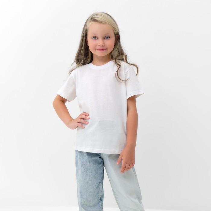 

Футболка детская KAFTAN "Basic line", рост 122, белый