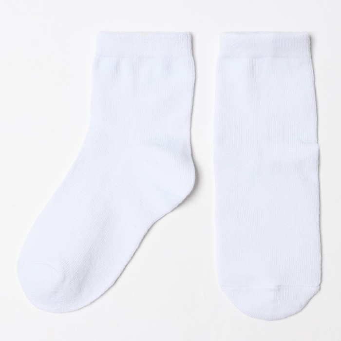 Носки для мальчиков, цвет белые, р-р 12-14 носки виктория р 12 ажурные белые