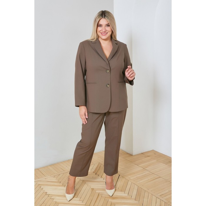 

Брюки женские, размер 54, цвет тёмно-коричневый