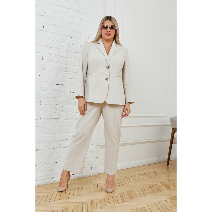 

Брюки женские, размер 60, цвет молочный