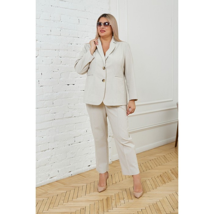 

Жакет женсикй, размер 58, цвет молочный