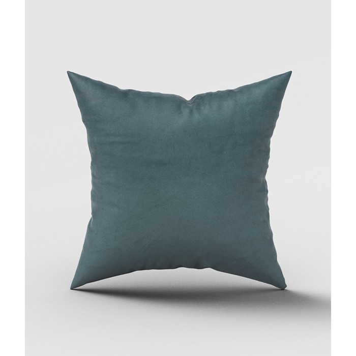 Подушка декоративная «Велюр», размер 40x40 см, цвет голубой подушка декоративная велюр размер 40x40 см цвет лиловый