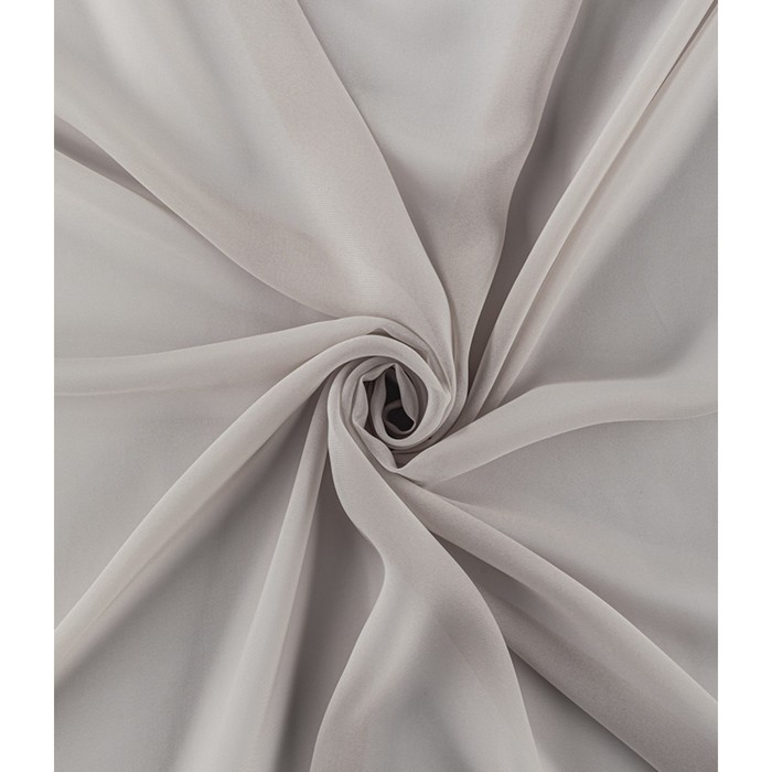 Тюль «Вуаль шелк», размер 200x260 см, цвет серый