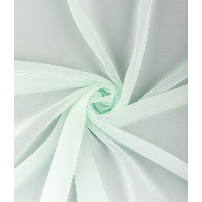 Тюль «Вуаль шелк», размер 300x260 см, цвет мятный