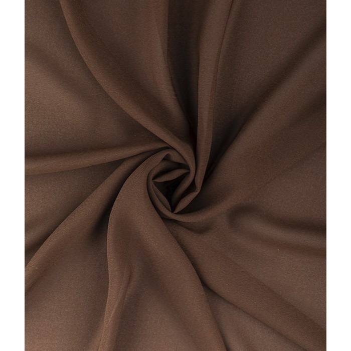 Тюль «Вуаль шелк», размер 300x260 см, цвет шоколад