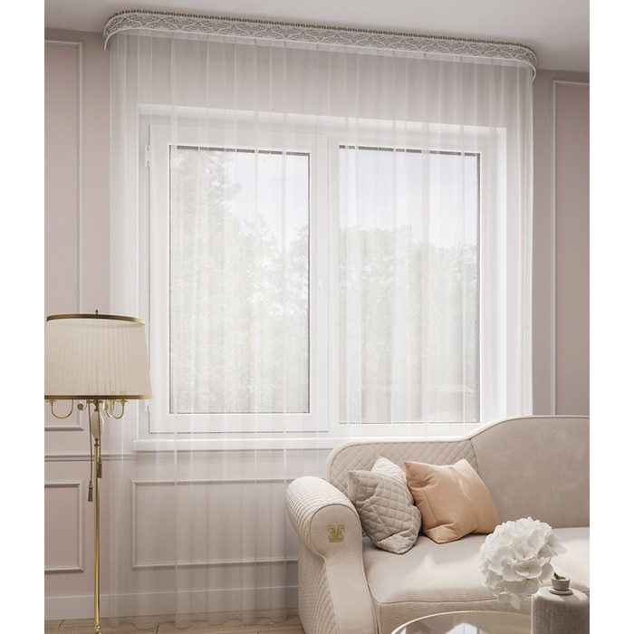 

Тюль «Грек», размер 300x280 см, цвет белый