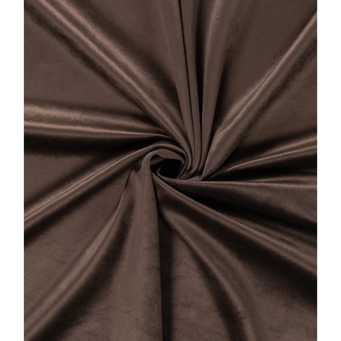 Штора «Велюр», размер 150x260 см, цвет трюфель
