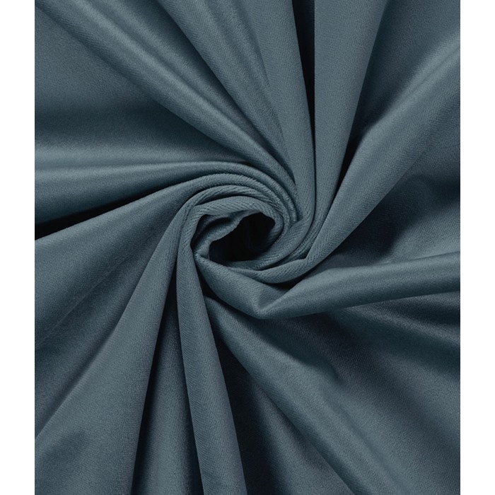 Штора «Велюр», размер 200x280 см, цвет голубой