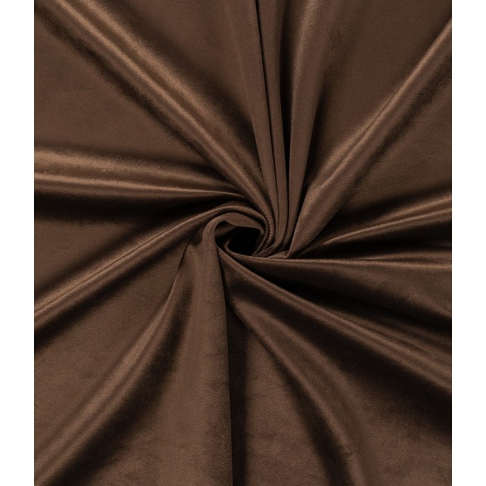 Штора «Велюр», размер 200x280 см, цвет светло-коричневый