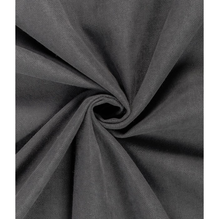 Штора «Канвас», размер 200x260 см, цвет уголь
