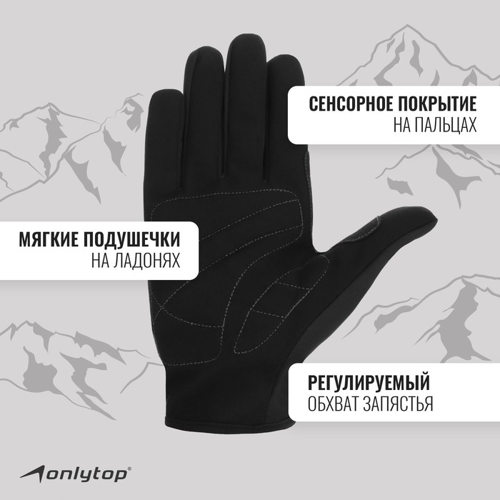 

Перчатки лыжные ONLYTOP модель 2049, р. XL
