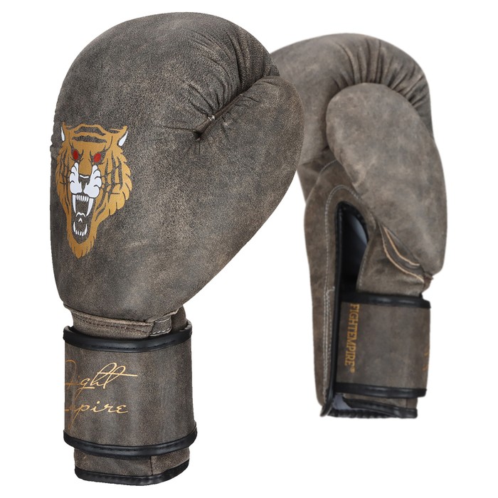 Перчатки боксёрские FIGHT EMPIRE, RETRO, 14 унций боксёрские перчатки fighting energy gel чёр зол 14 унций