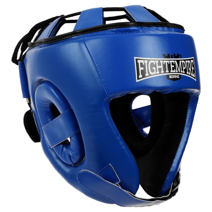 Шлем боксёрский FIGHT EMPIRE, AMATEUR, р. S, цвет синий боксёрский шлем everlast amateur competition pu l blue 610406 10 pu