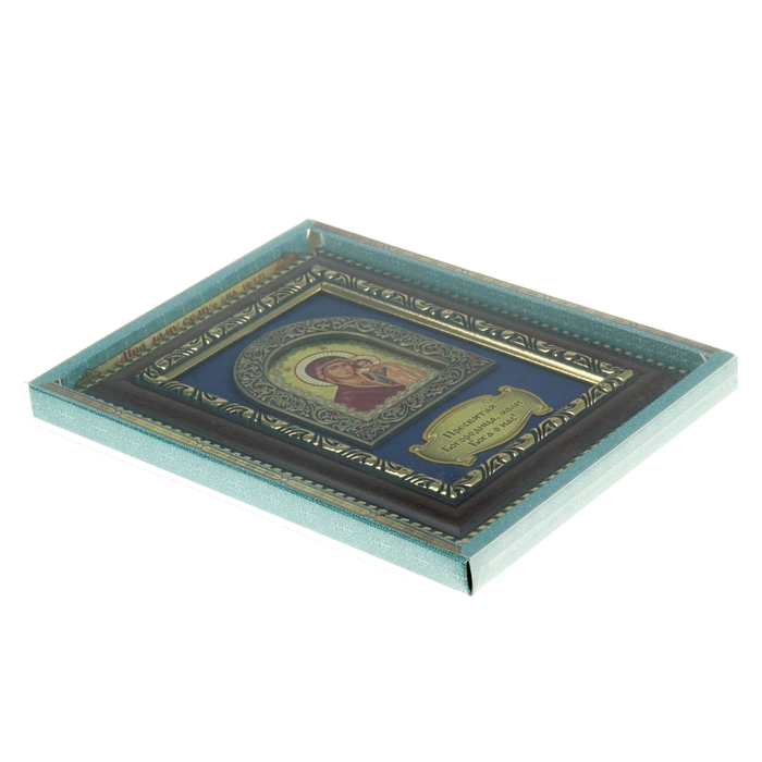 Казанская икона Божией Матери в деревянной рамке