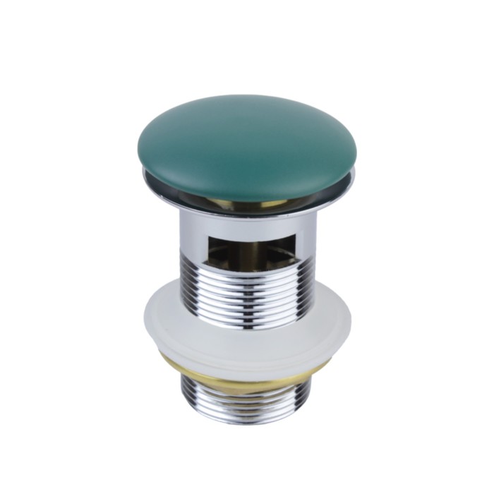 Донный клапан Bronze de Luxe 1001/1G, для раковины, с переливом, керамика/латунь, зеленый