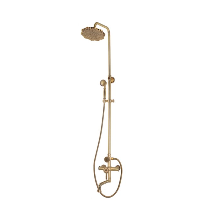 Душевая система Bronze de Luxe WINDSOR 10120PF, тропический душ, излив 200 мм, латунь душевая система bronze de luxe scandi 14582b встраиваемая тропический душ излив 240 мм