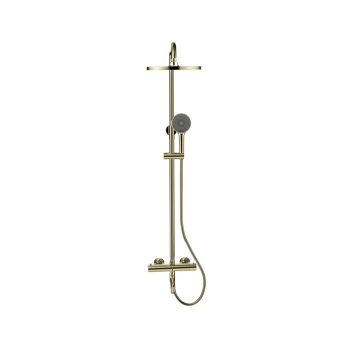 Душевая система Bronze de Luxe SCANDI 11060BR, тропический душ, термостат, излив 126 мм душевая система bronze de luxe scandi 14582w белая